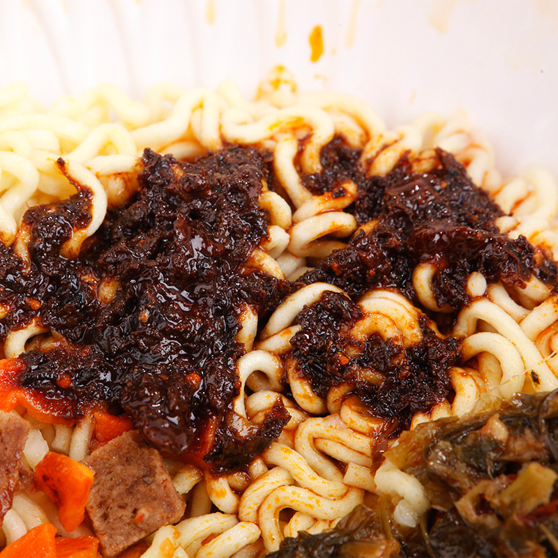 统一酱拌面老坛酸菜牛肉风味124g*5包方便速食快餐袋装泡面炸酱面