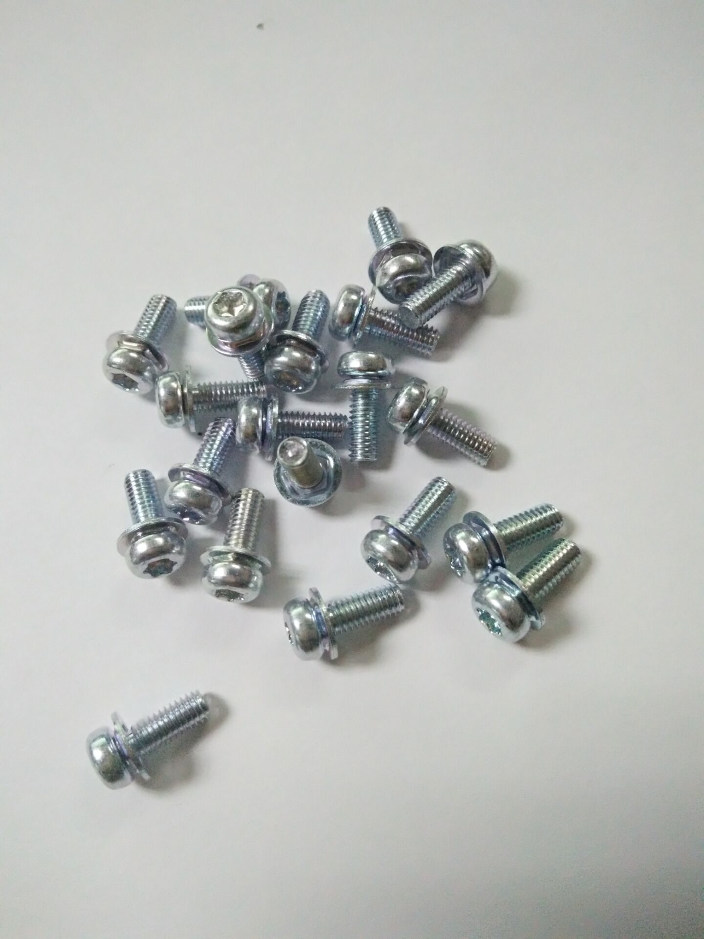 大朗厂家现货供应 盘头二组合螺丝 镀彩锌内梅花组合螺丝m2-m6