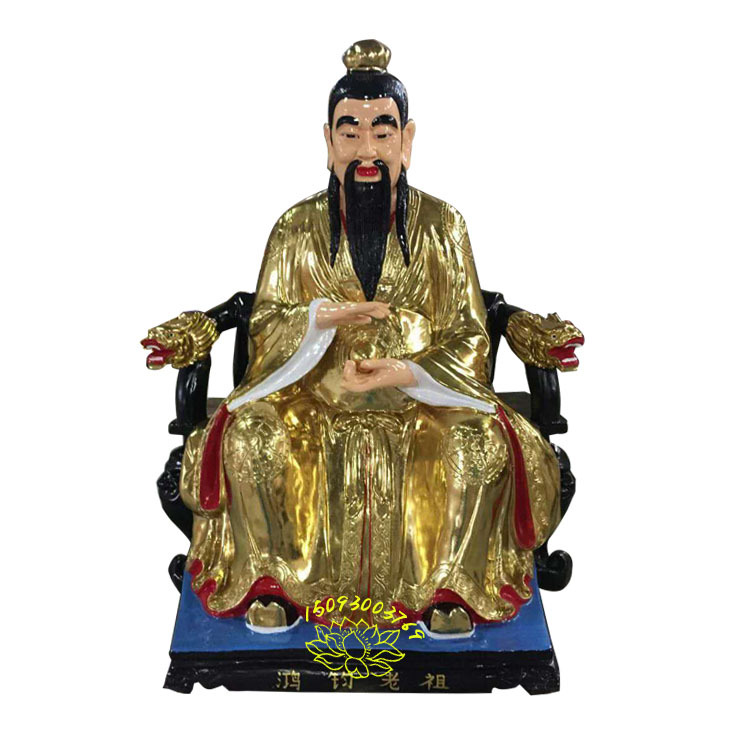 树脂佛像批发厂家直销 鸿钧老祖神像 混元祖师图片 道教祖师神像