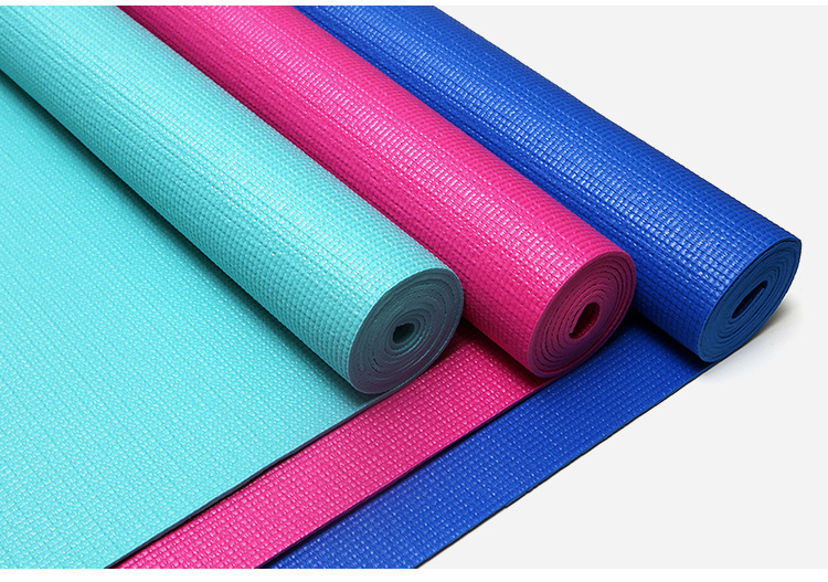 优伟pvc瑜伽垫纯色环保初学者薄款健身防滑垫男女家用可定制尺寸