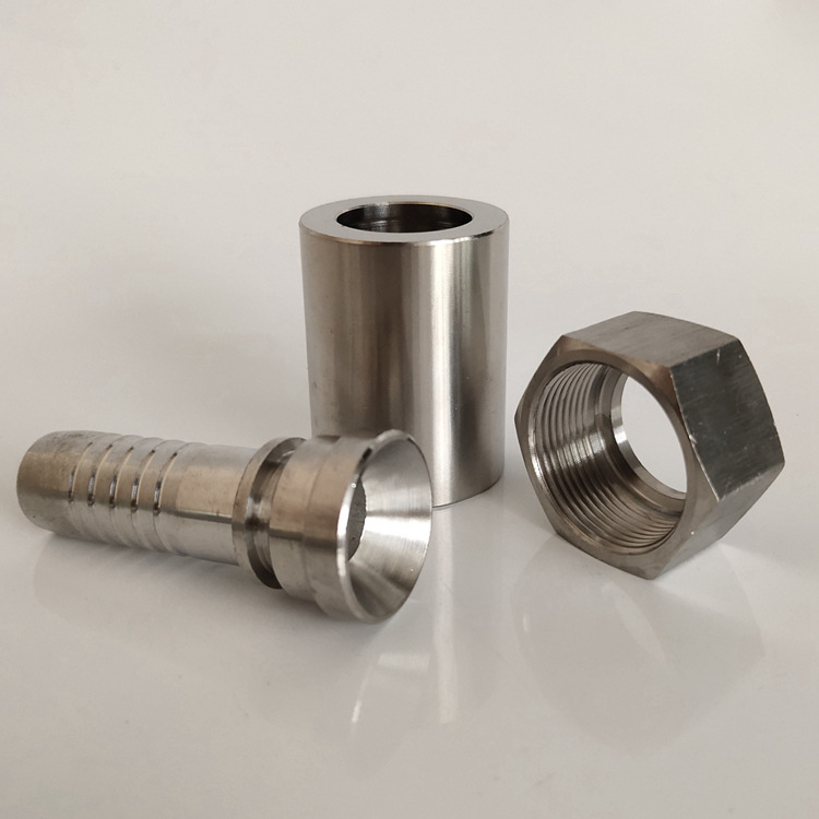 不锈钢304高压胶管接头橡塑管接头h62黄铜过渡转接头风电软管接头
