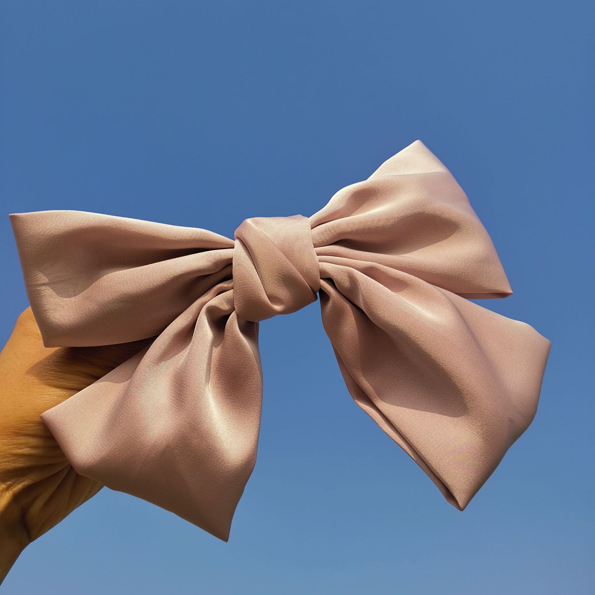 布艺大蝴蝶结红色网红爆款头饰韩版发饰ins风lolita弹簧边夹女生