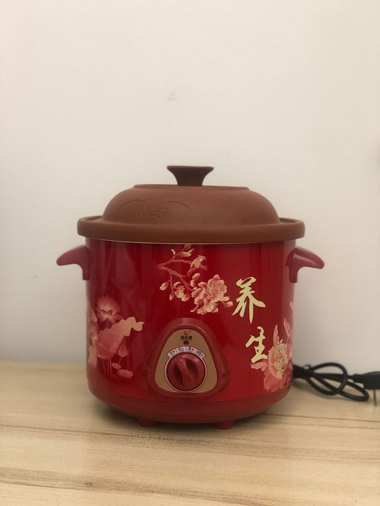 厂家直销陶瓷电炖锅多功能煮粥煲汤锅家用红陶紫砂电炖锅礼品价优