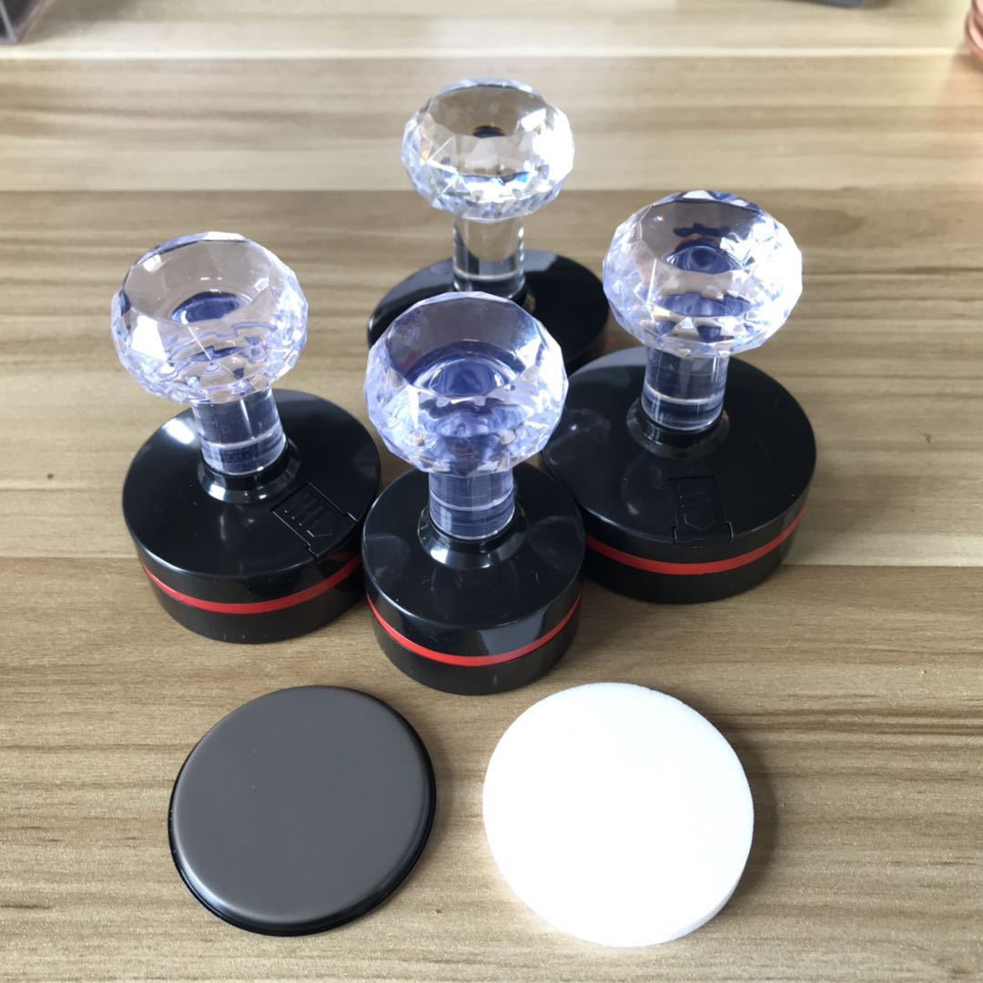 th天华光敏印章材料批发免封边水晶柄印章材料 自封边含4mm光敏垫