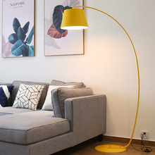 落地灯客厅黄色钓鱼灯简约现代书房北欧个性创意沙发卧室装饰地灯