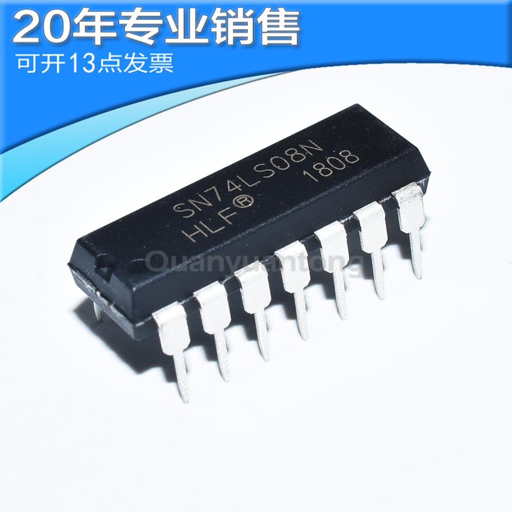 全新sn74ls08n74ls08hd74ls08pdip14逻辑ic栅极逆变器原装
