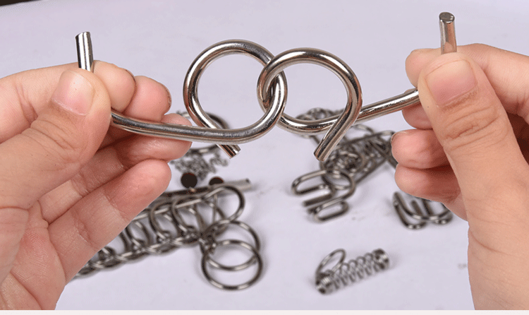 九连环16件套益智玩具鲁班锁高难度智力扣成人学生休闲娱乐解环