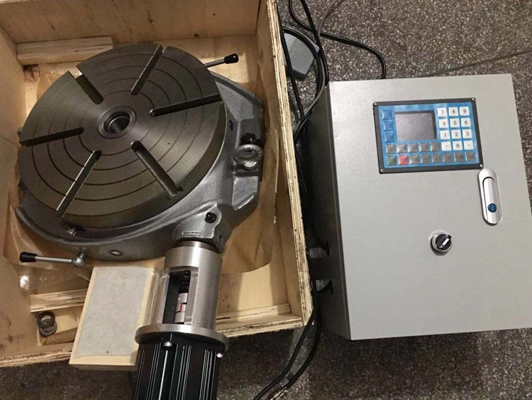 250卧式自动分度盘 电动旋转工作台 数控旋转盘