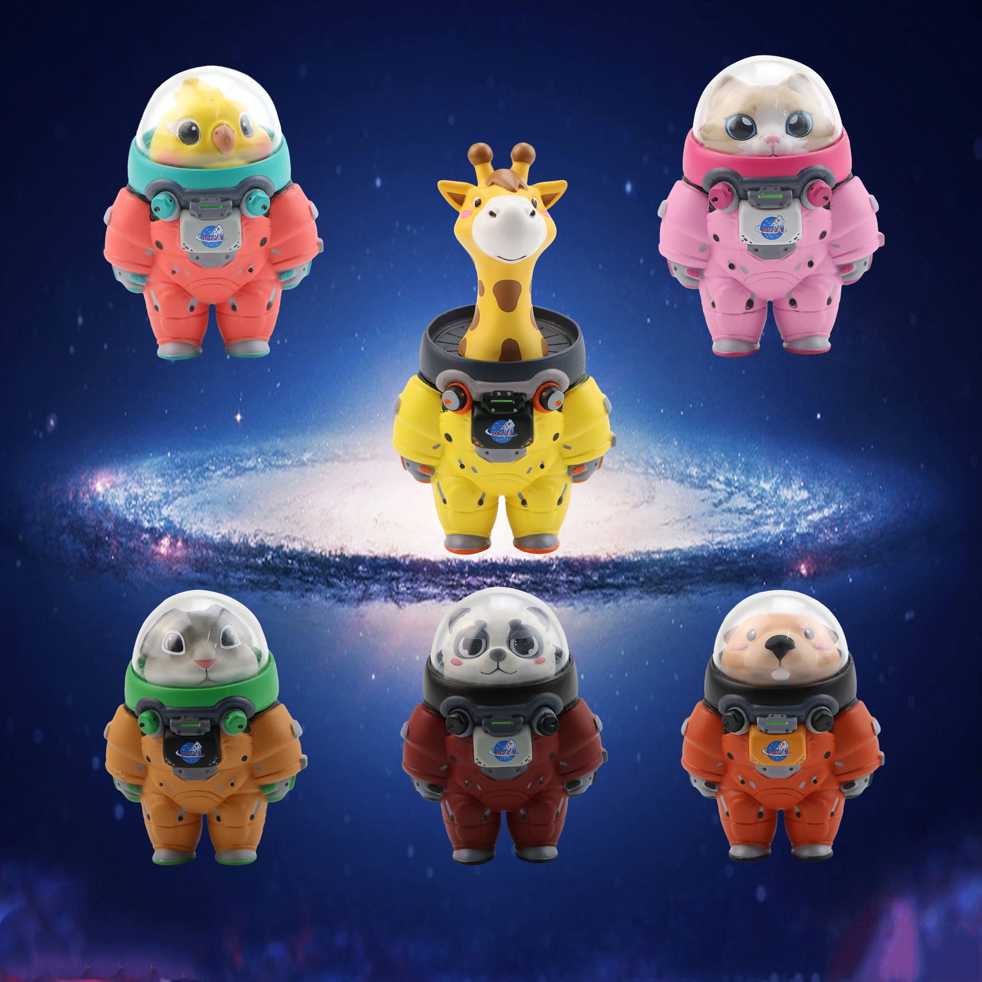 9 1太空奇遇宇航员玩具手办模型车载摆件可爱玩偶公仔