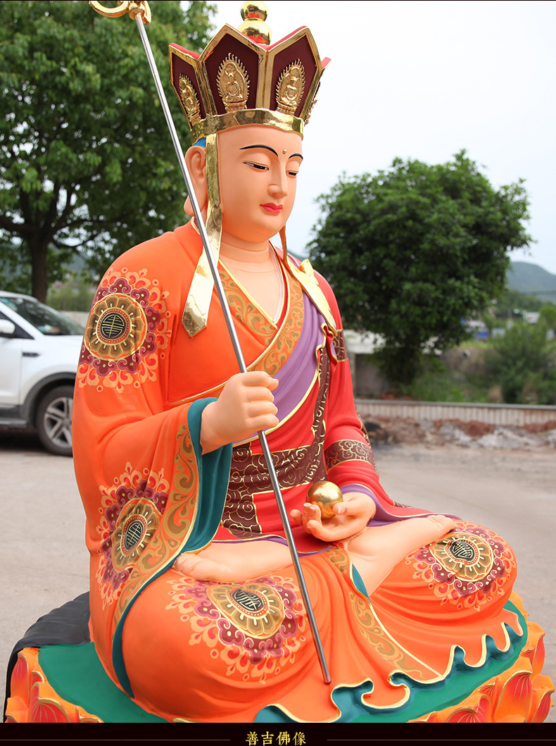 地藏王菩萨肉身塑像图片
