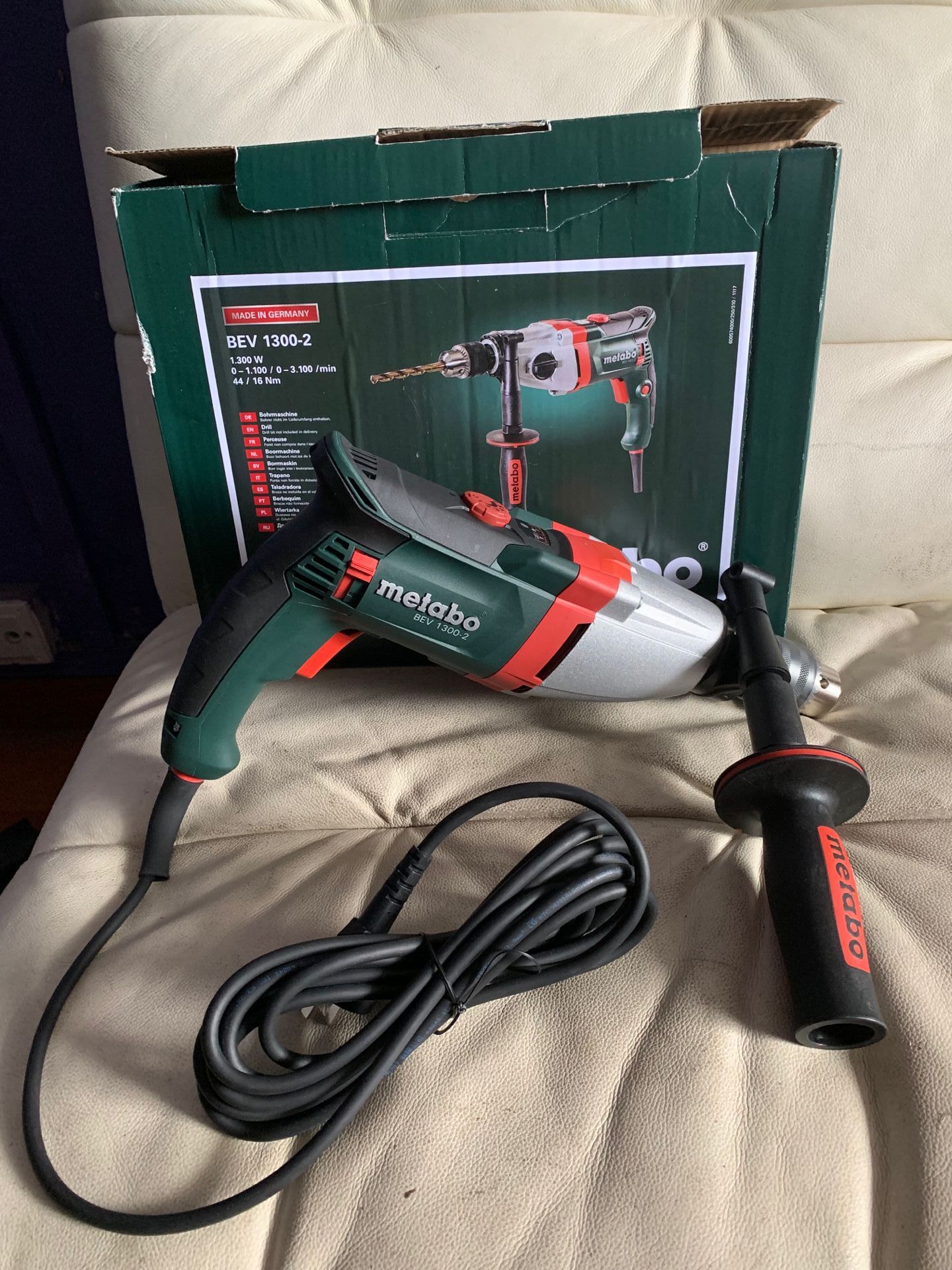bev1300-2 现货批发德国 麦太保metabo 工业级电钻 bev1300-2