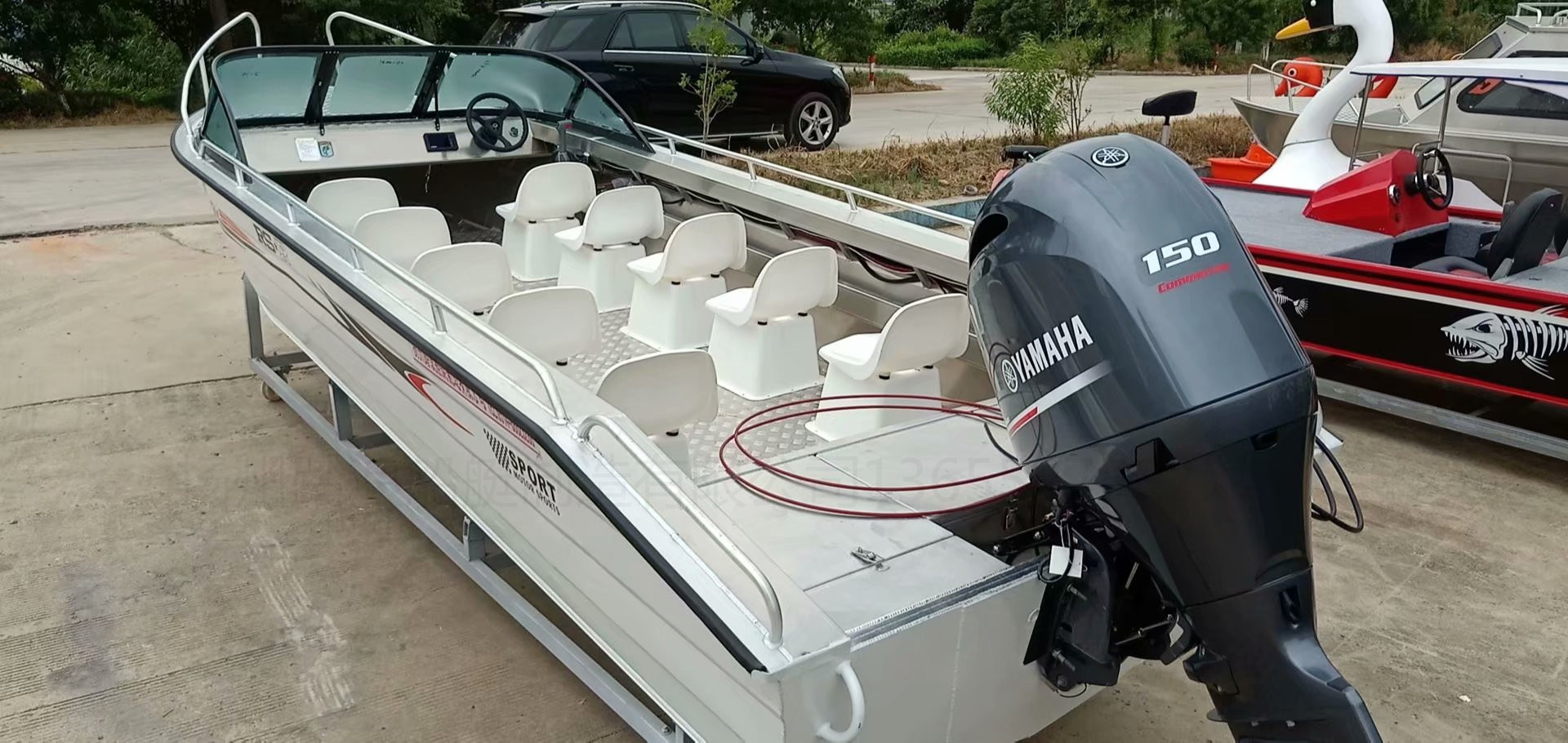 铝合金六座八座十座快艇 加厚加固铝船 路亚海钓鱼艇 可配船外机