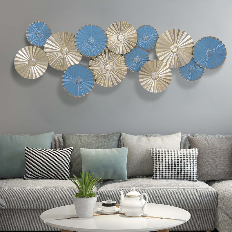 欧式铁艺壁饰轻奢金属创意壁挂客厅现代立体墙饰墙面装饰品挂件