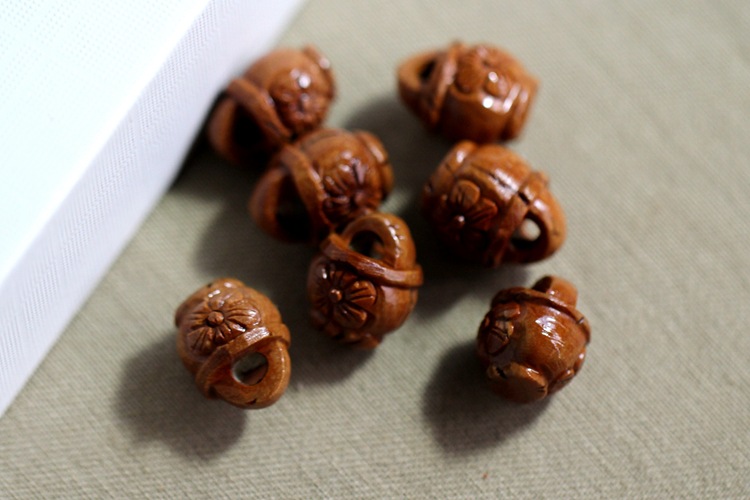 雕刻花摇篮 编制diy手工艺品 宝宝婴儿平安配件配饰