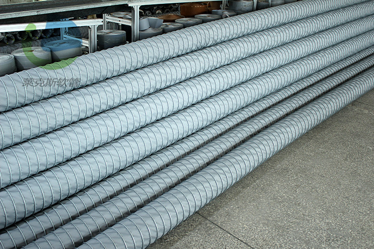 厂家直销耐高温软管 高温风管 耐400度高温伸缩排风管 按需定制