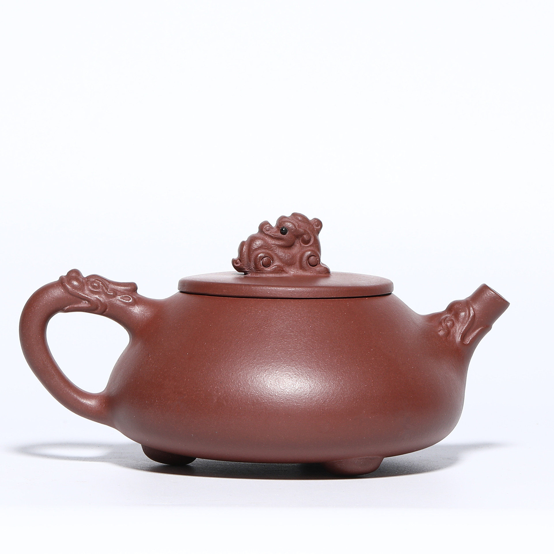 原矿原矿紫泥龙泉石瓢紫砂壶姜礼明茶壶茶具礼品定制