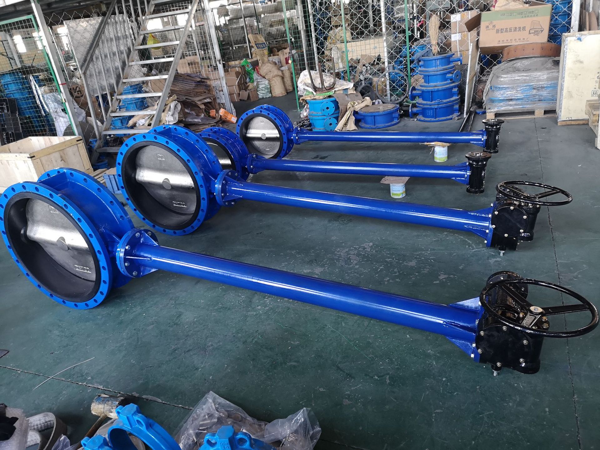 定做加长杆法兰蝶阀对夹蝶阀d941x-16q加长蜗轮蝶阀加长电动蝶阀