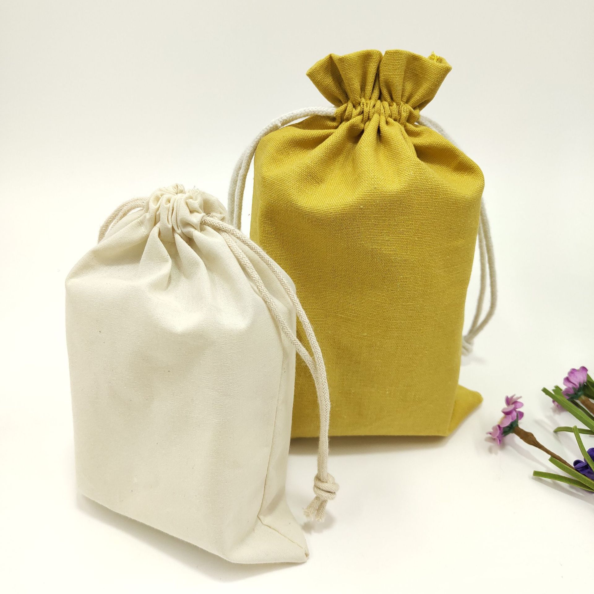 厂家直销 麻布袋亚麻袋棉麻袋 束口袋小布袋子礼品袋收纳袋抽绳袋