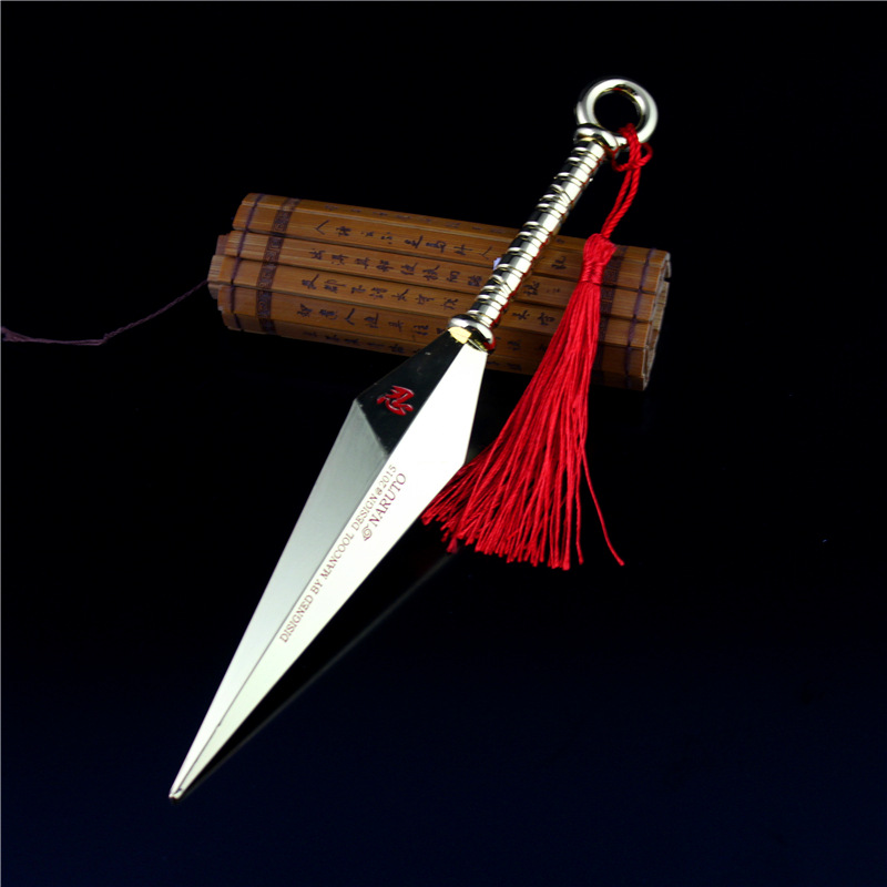 火影忍者武器 四代目 飞雷神苦无 鸣人龙刃阿诗玛22cm大苦无玩具