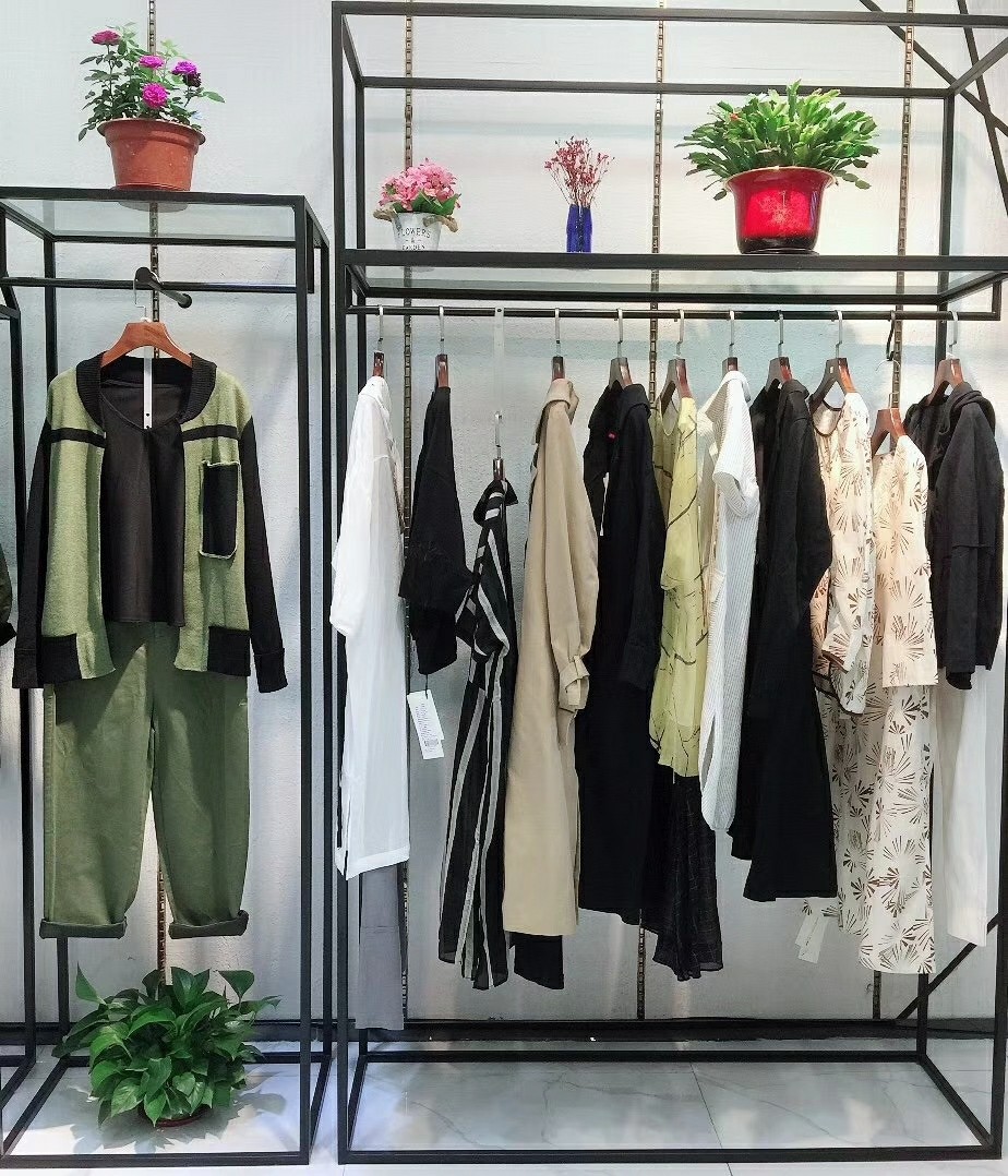 北京棉麻大牌专柜正品兰梦xian系列2019女装品牌折扣批发库存走份