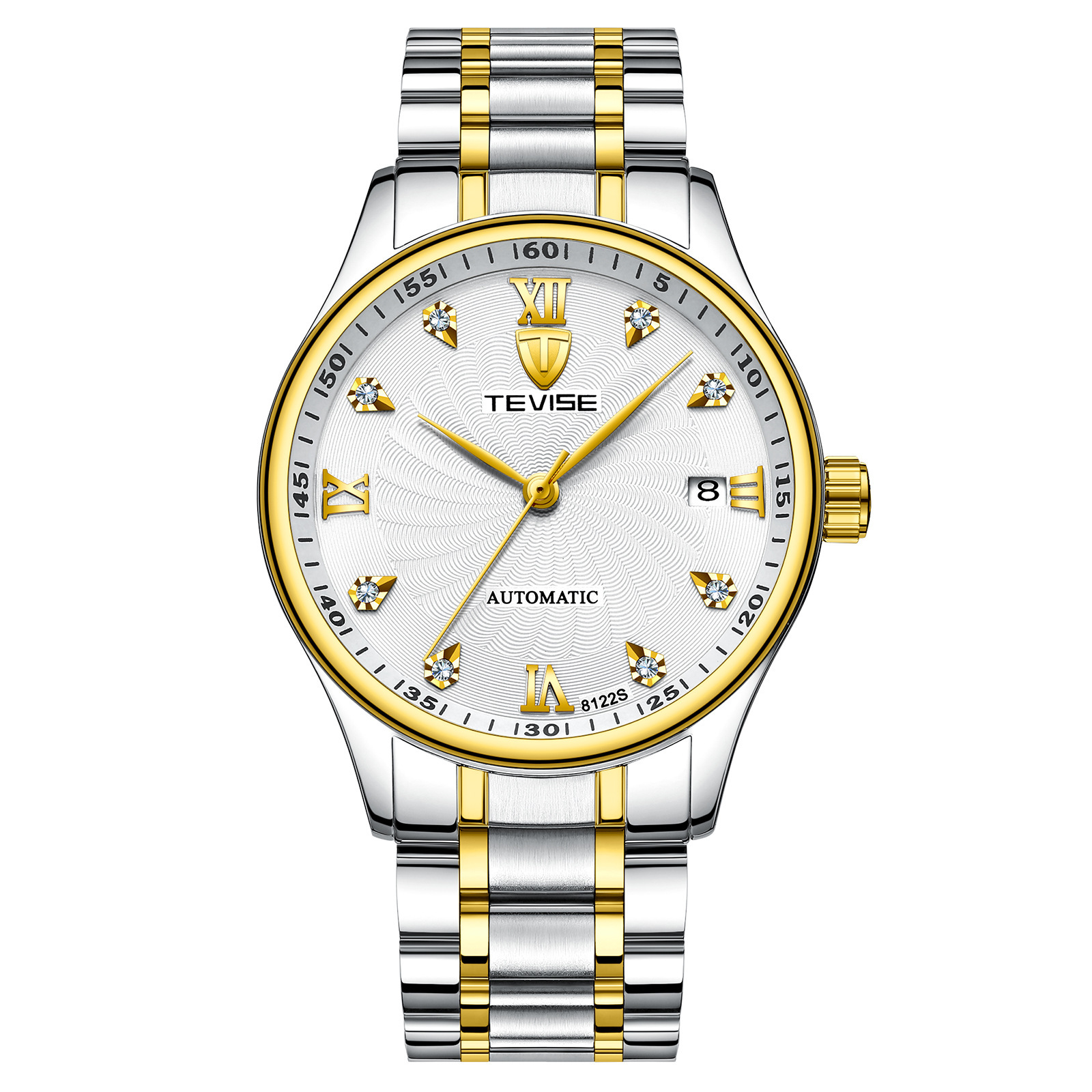 tevise特威斯全自动机械表男士多功能时尚男士单日历机械表