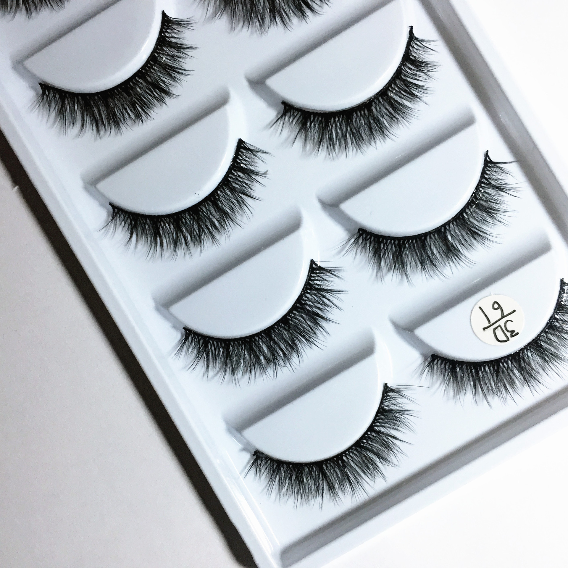 2019新款3d61五对装假睫毛自然时尚柔软舒适易佩戴眼睫毛手工制作