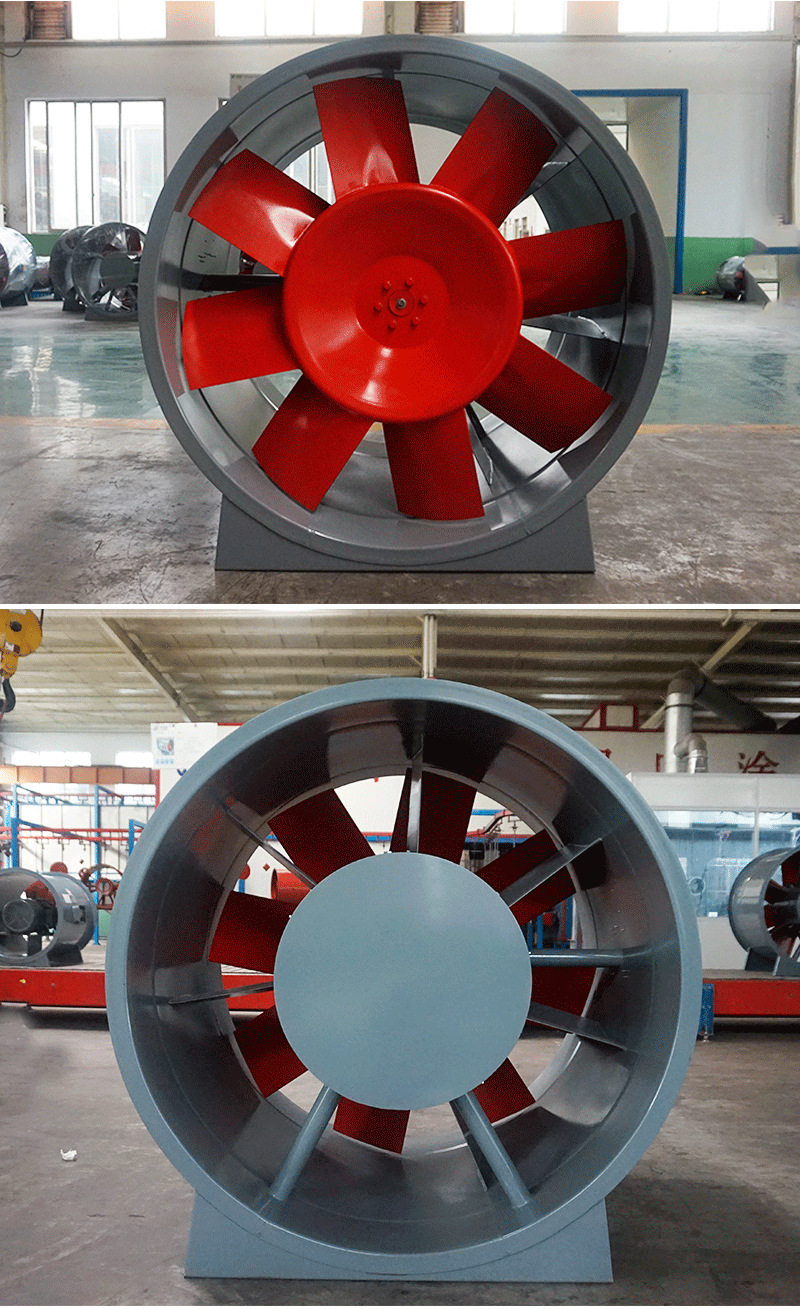 德州风机阀 dtf-i-13排烟消防轴流风机 地库送风兼补风轴流风机