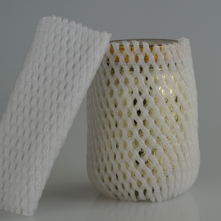 厂家直供玻璃制品防震网套 珍珠棉pe发泡网蔬菜网套,苹果网套