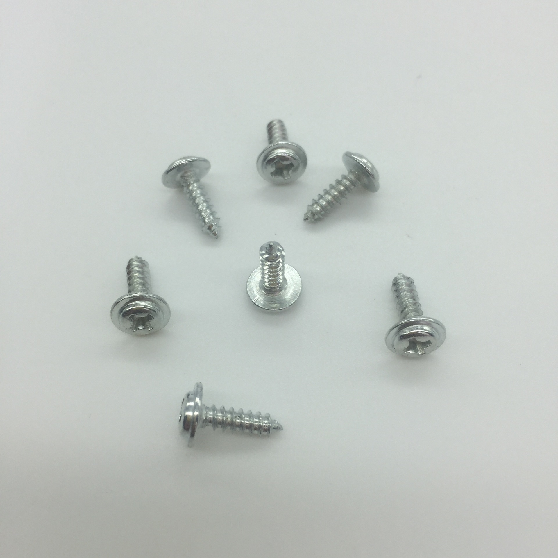 pwa螺丝 圆头带垫自攻螺丝十字盘头带介自攻螺钉介子螺丝m1.4--m4