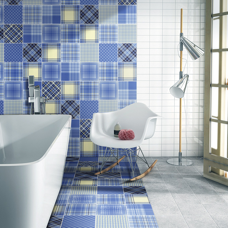 布纹花砖卫生间卧室瓷砖衣帽间厨房地砖小花片200*200/300*300