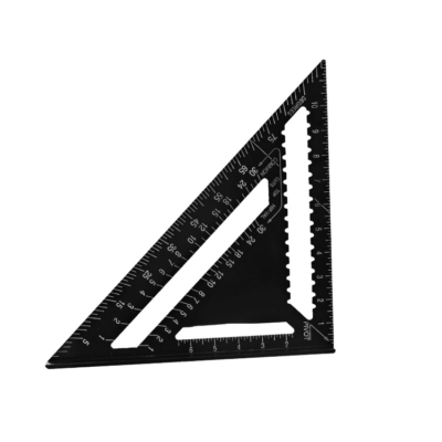 7寸装修 铝合金45度角尺三角尺 木工三角尺加厚 多功能木工量角器