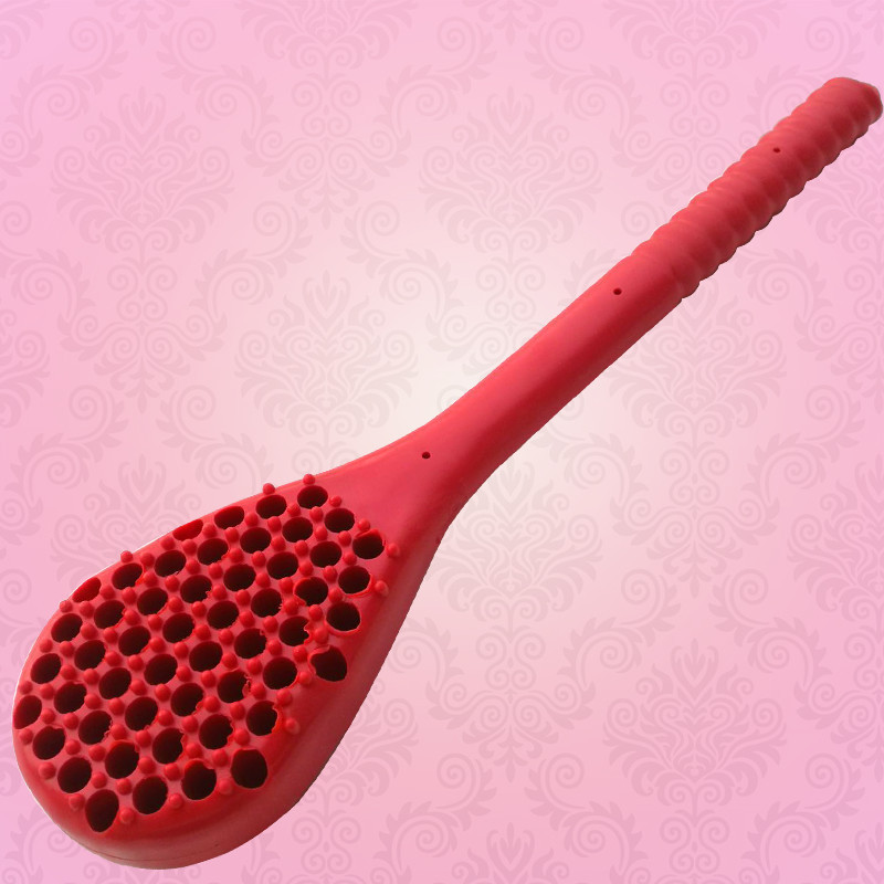 直销神悦191按摩捶健身锤敲打锤 经络拍硅胶锤橡胶大红捶敲背