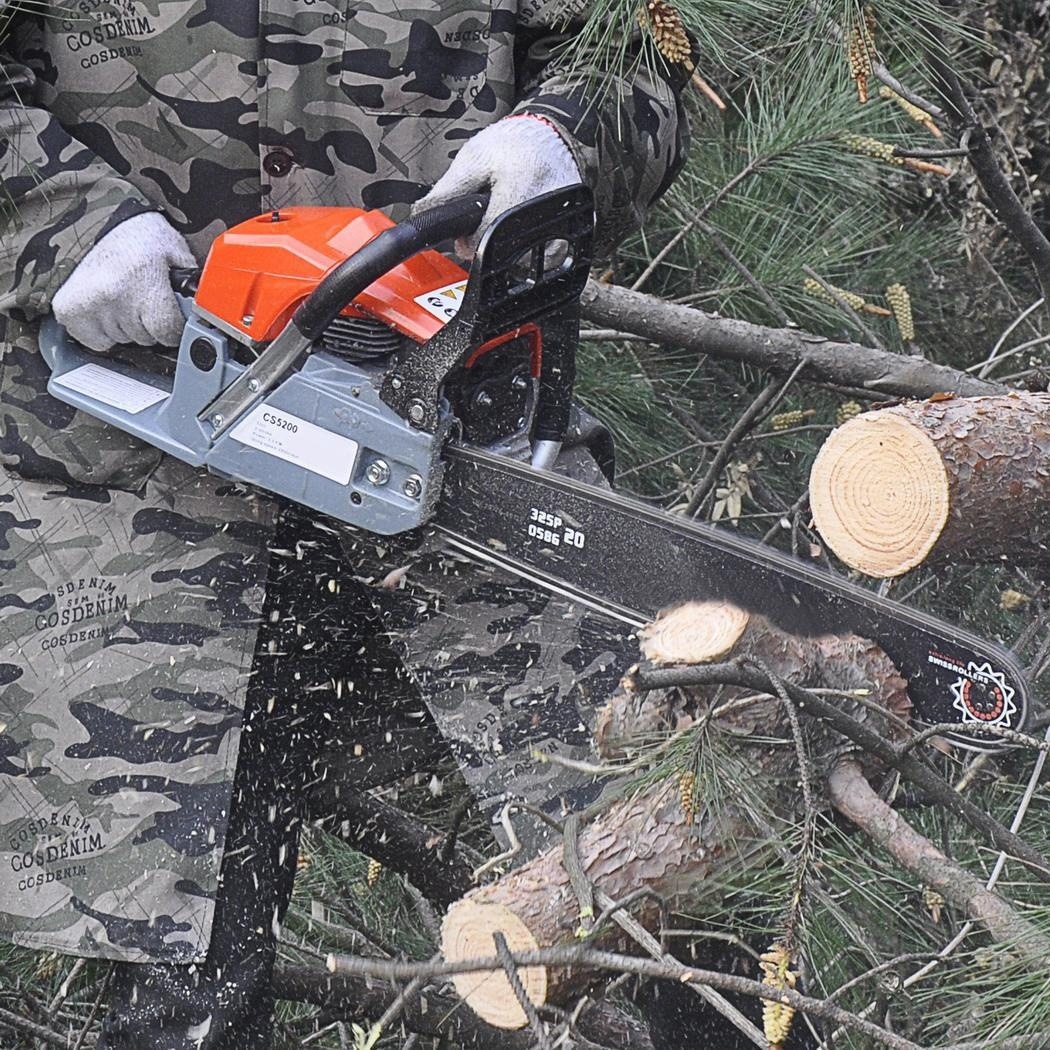 5200伐木汽油锯 大功率油锯 家用木材切割油锯 18寸/20寸链条油锯