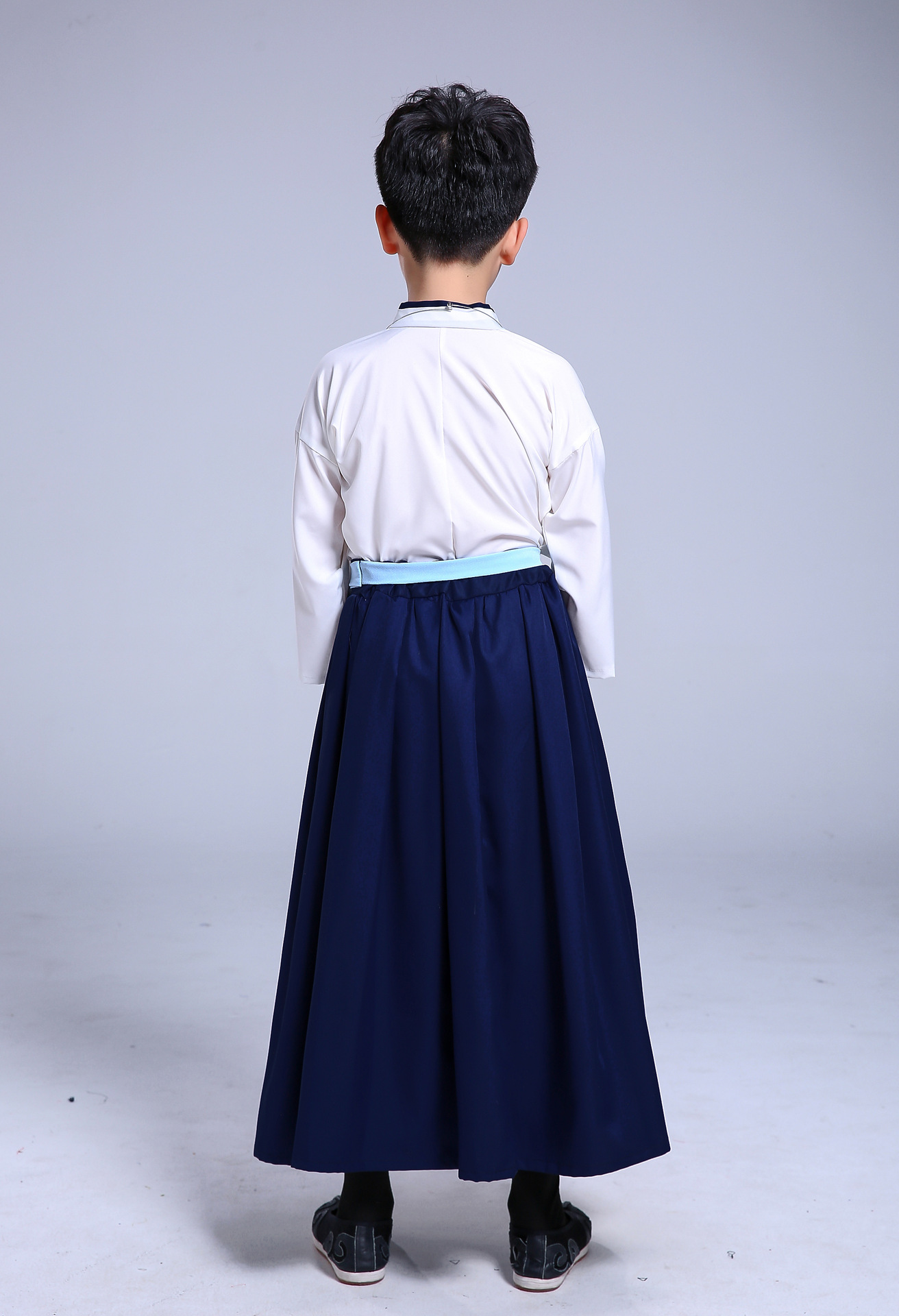 儿童汉服中国风男童古装套装书童服装舞台表演服国学服复古演出服