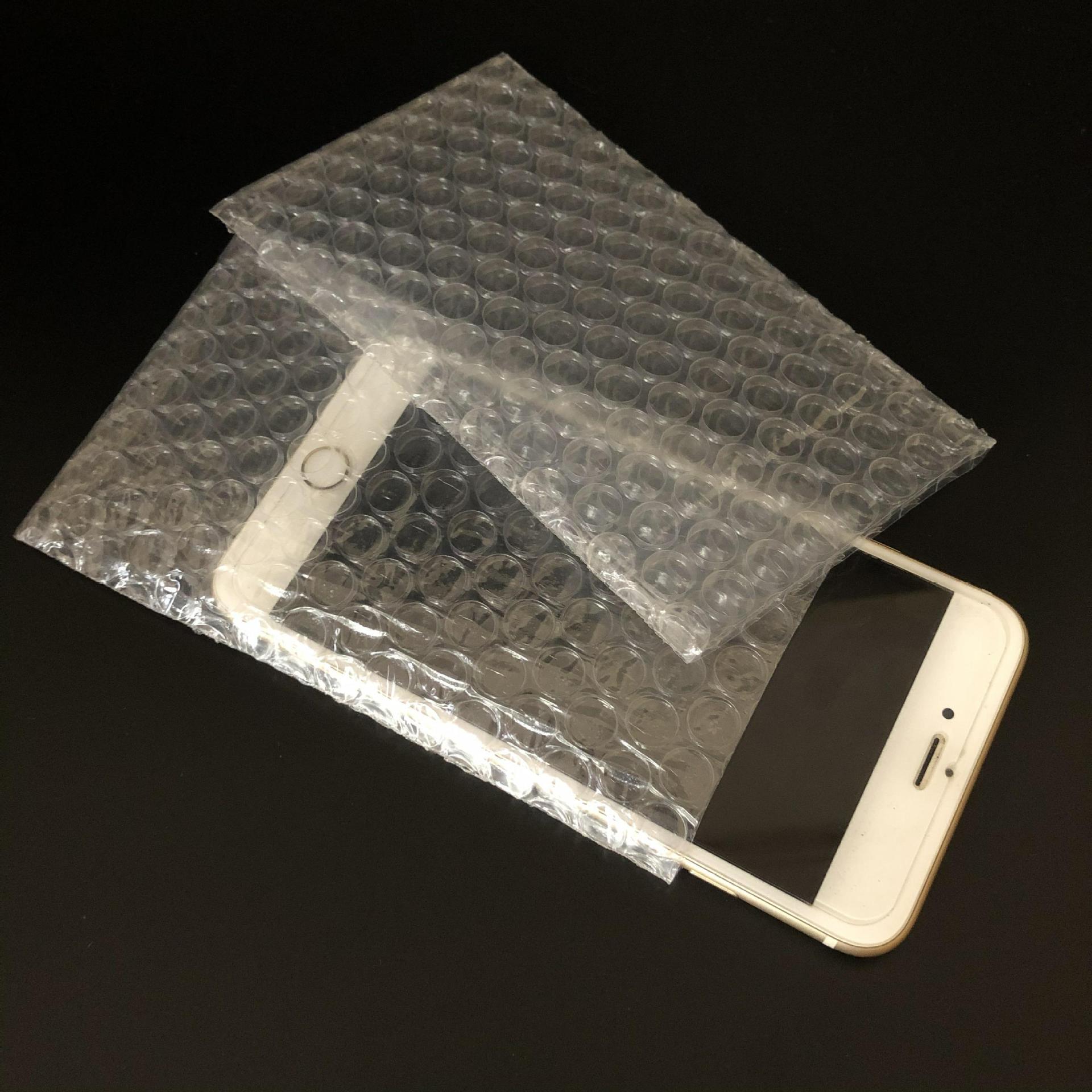 现货手机屏双面气泡袋 加厚透明泡沫袋定做 防静电红色泡泡袋批发
