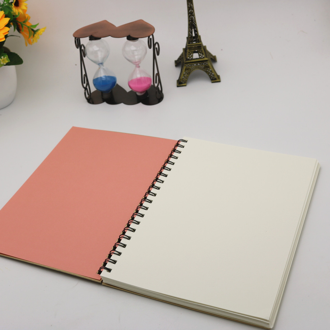 热销16k双宝线圈横翻加厚牛皮封面空白速写本素描本美术绘画本