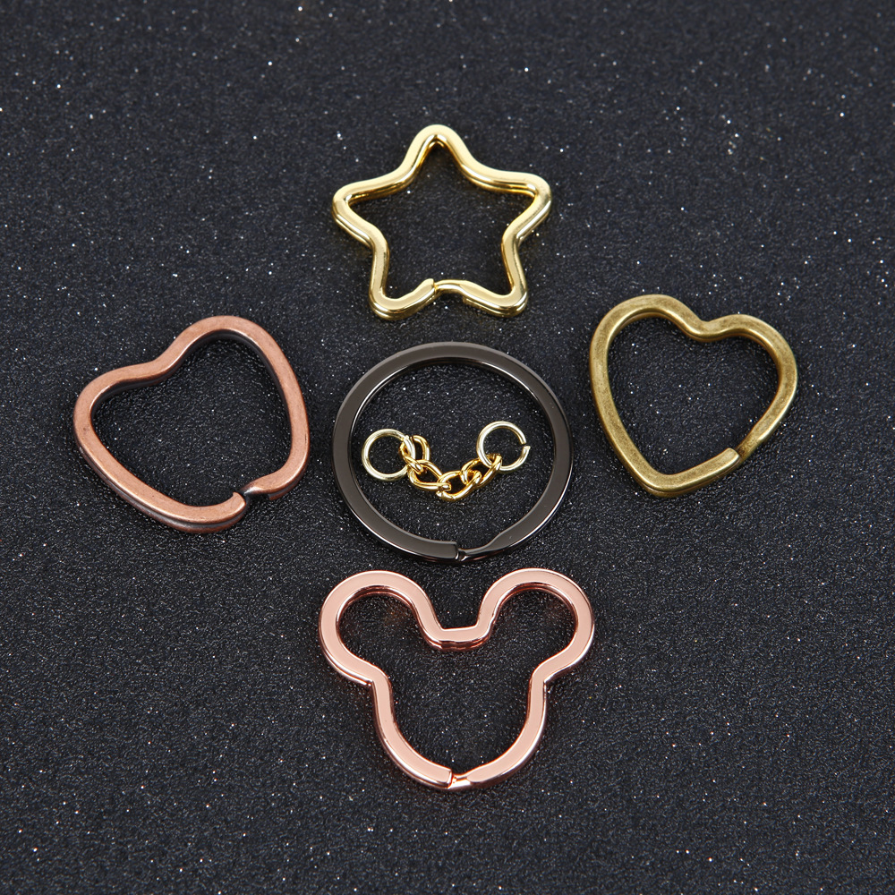 精美diy钥匙圈小链条扁链铁链钥匙扣链子小挂件链子钥匙挂链