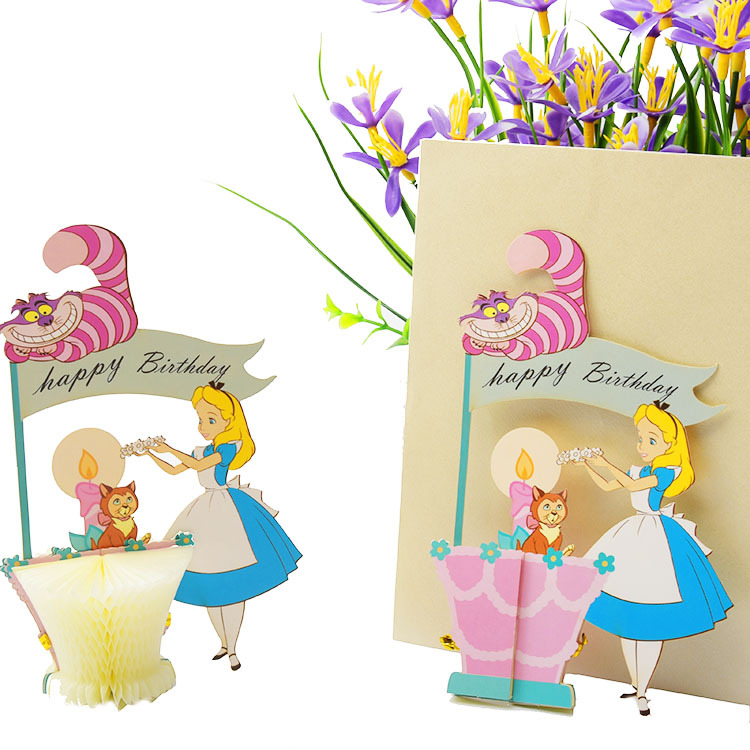 爱情树立体贺卡品牌立体绣针创意立体卡片立体小贴画大教堂立体拼图礼