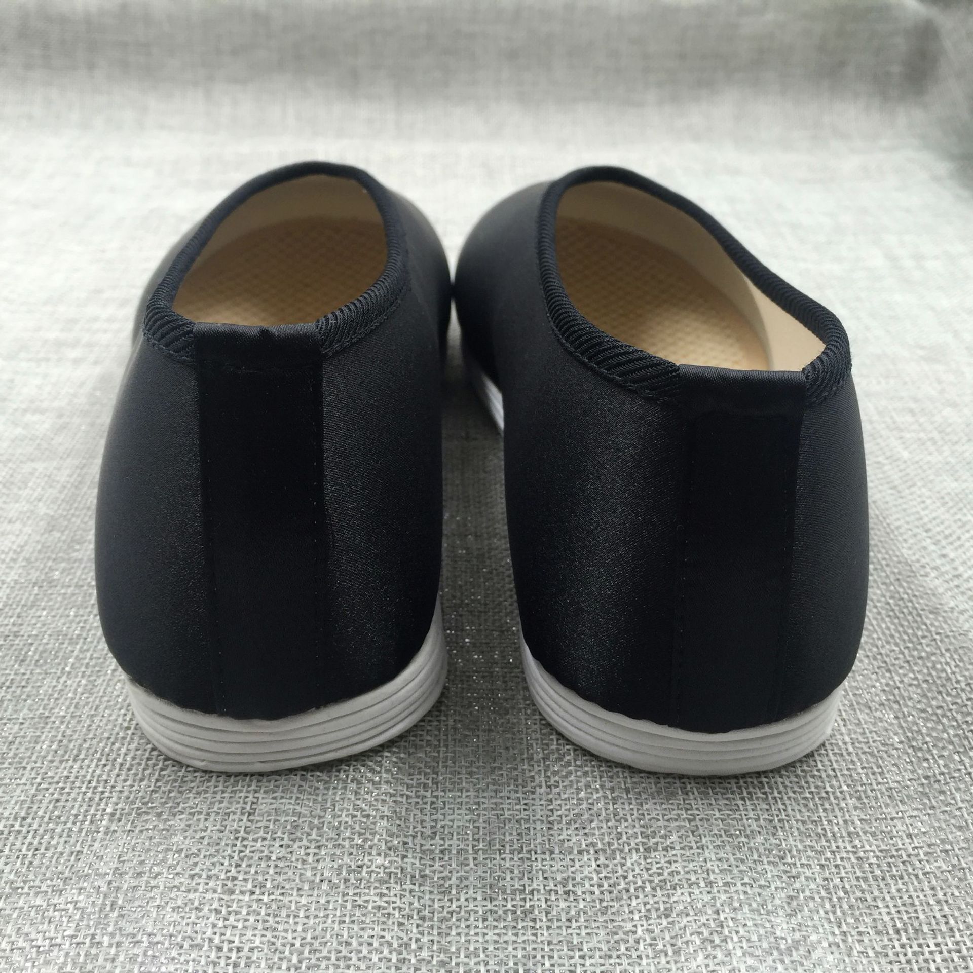 复古老北京布鞋圆口老年老头鞋休闲鞋功夫鞋千层底透气男士黑布鞋