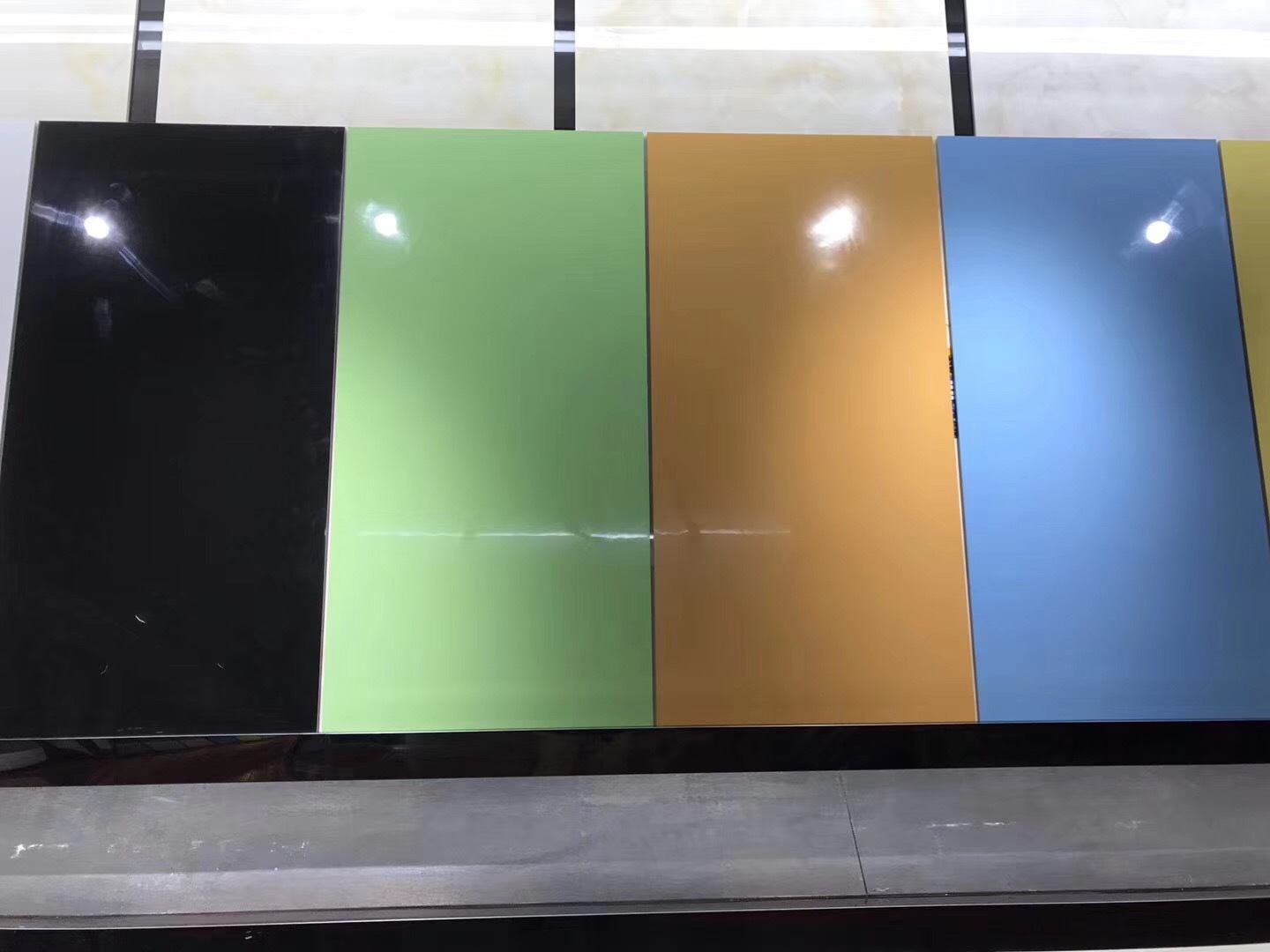 彩色全抛釉瓷砖600x1200店铺餐厅纯色仿古砖厨房卫生间墙砖地砖