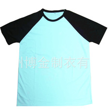 圆领棒球衫女士T恤/女性收腰显瘦插肩袖T桖杉/丝网印刷tshirt