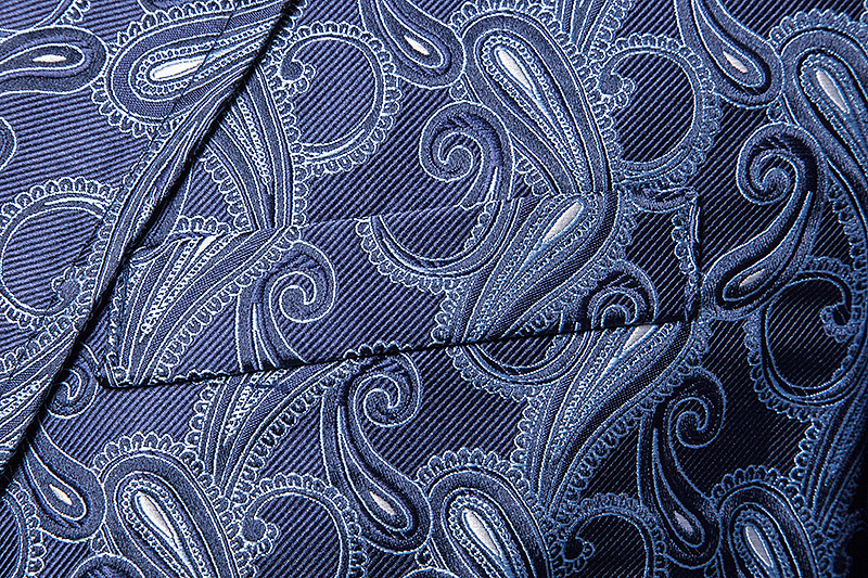 西装外套_2019新款欧美男士彩色腰果花两粒宴会西装外套