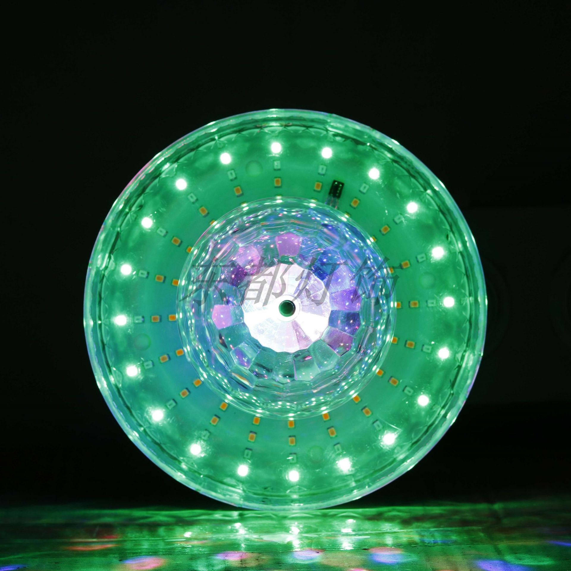 e27水晶魔球灯 mp3蓝牙飞碟舞台激光灯 迷你七彩ktv酒吧音乐转球