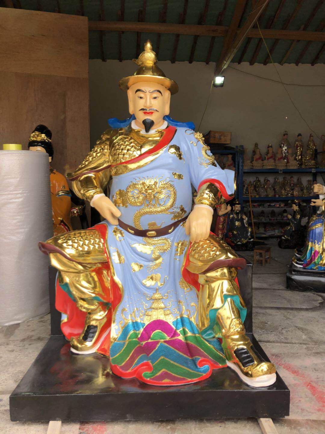 南斗星君 北斗星君神像九天玄女神像极彩古彩贴金树脂佛像厂