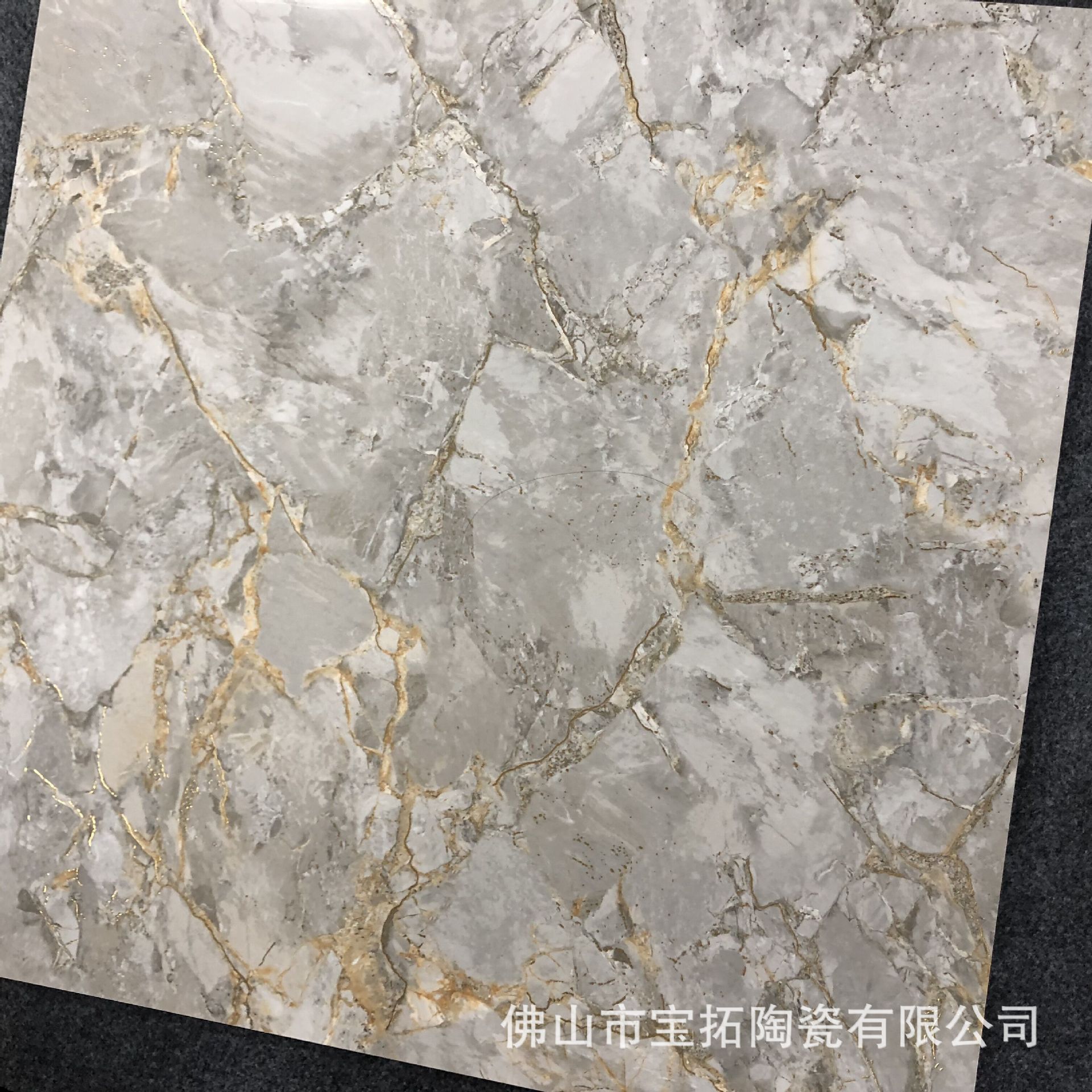 800*800通体大理石镀金带金线砖客厅地板砖 欧式耐磨瓷砖