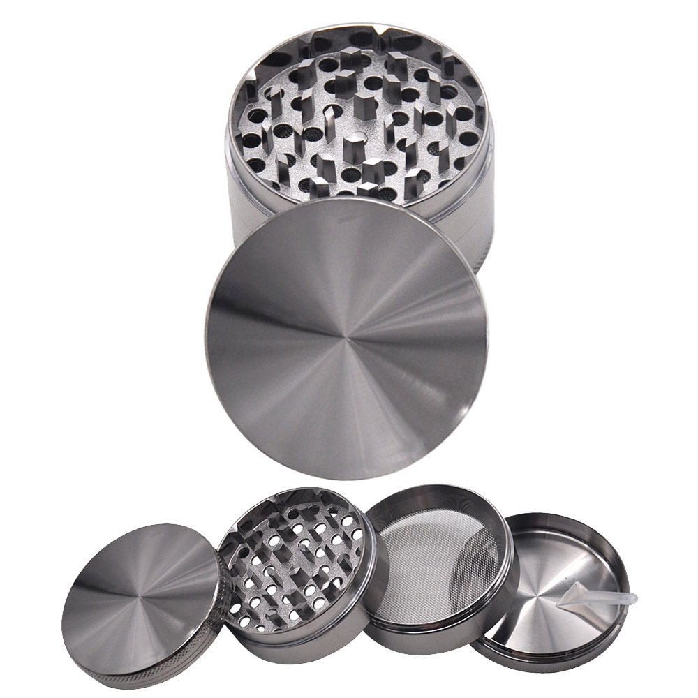 厂家直销新款锌合金直径63mm四层金属磨烟器 金属研磨器grinder