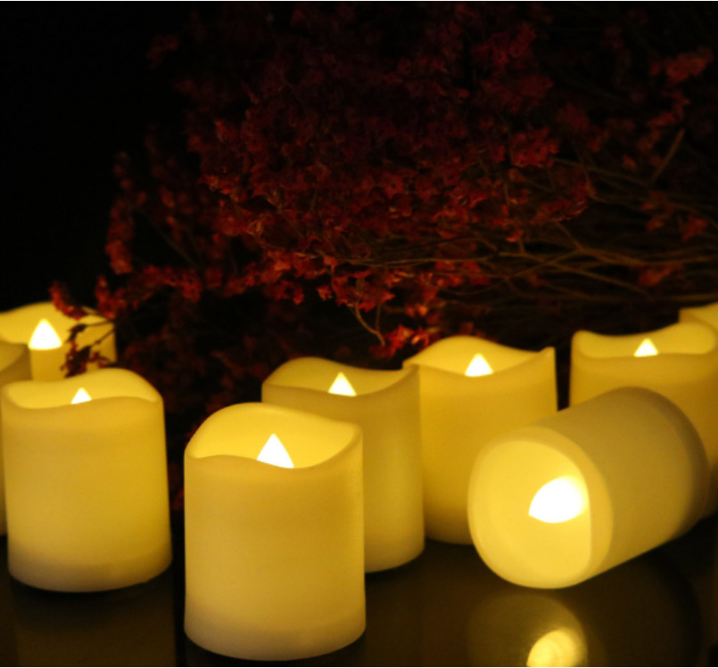 波浪口led塑料电子2032蜡烛许愿生日蜡烛灯餐厅会所婚庆宗教蜡烛