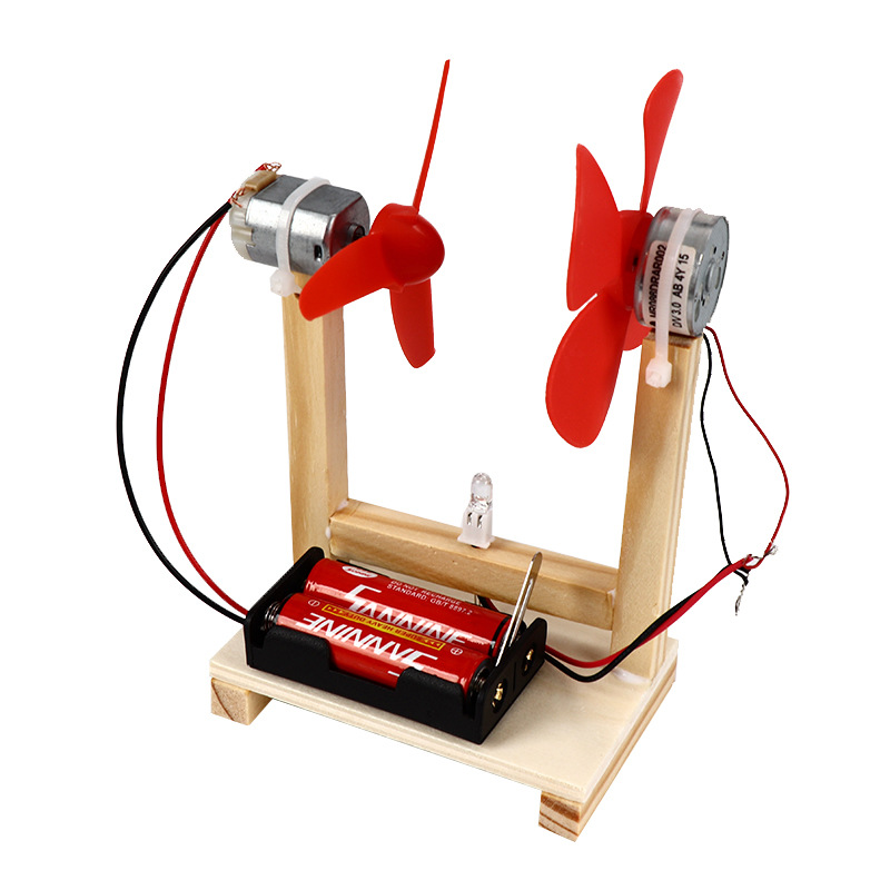 科学实验玩具儿童diy风力发电机材料科技小制作创意风力发电实验