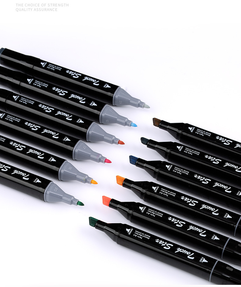 厂家直销双头酒精马克笔 正品touch marker 手抄报马克笔套装