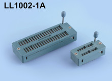 2.54MM 锁紧测试座/IC活座/IC测试座/烧录器测试座 镀金